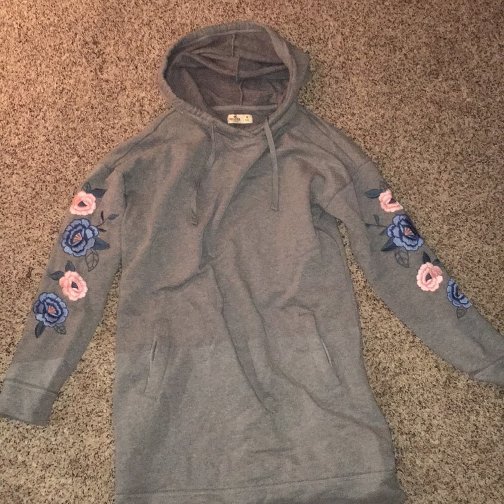 Hollister floral hoodie